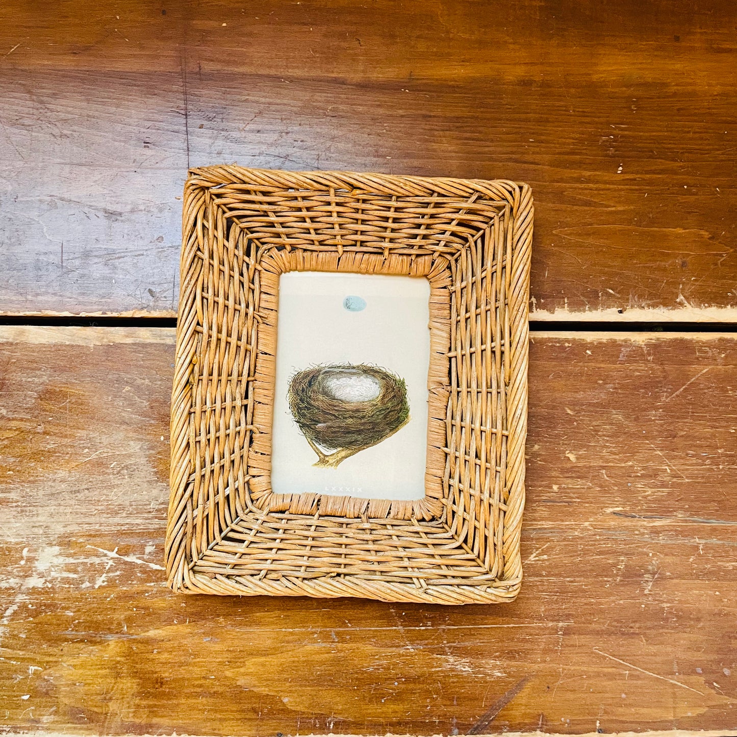 Hand-Woven Wicker Photo 5"x7" Frame