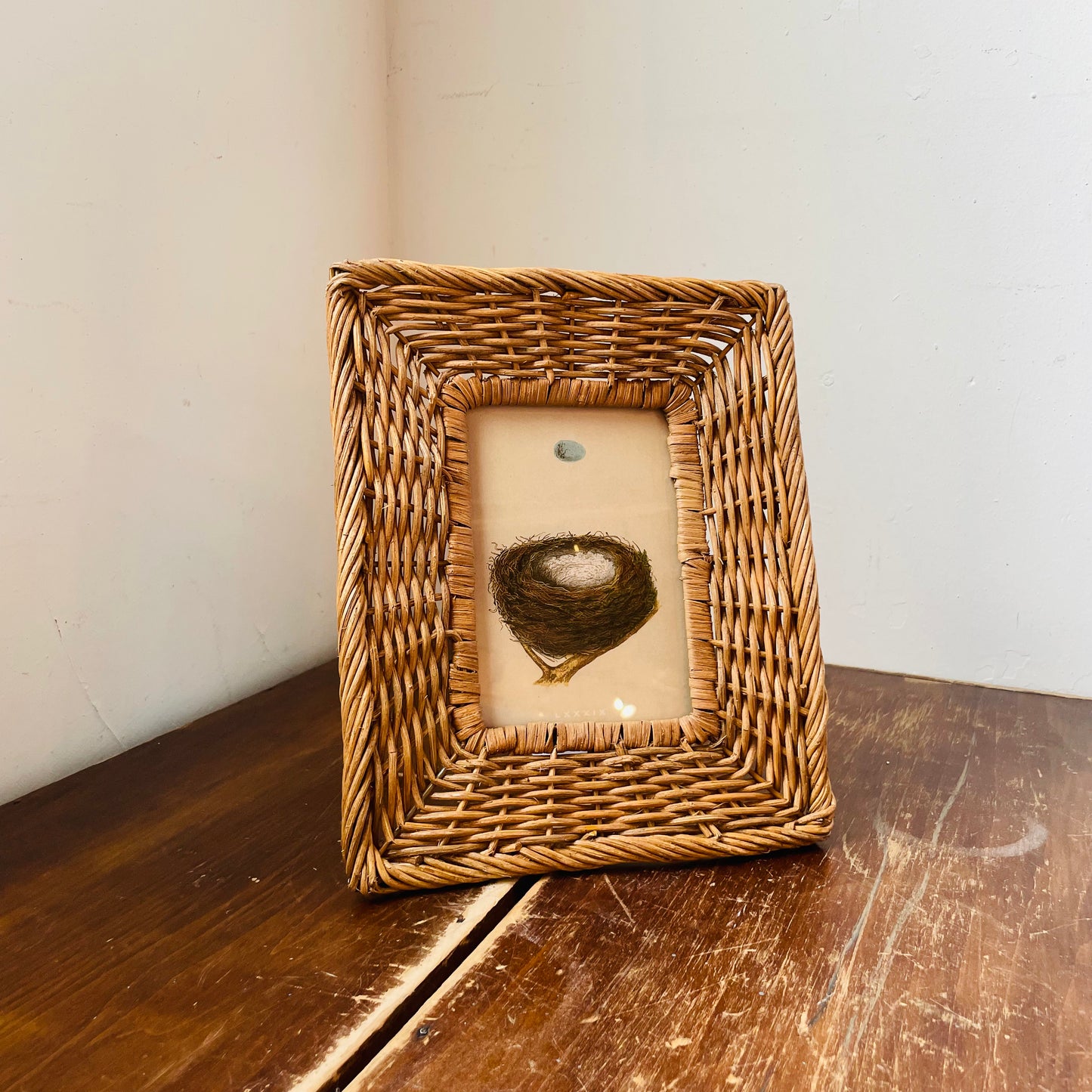 Hand-Woven Wicker Photo 5"x7" Frame