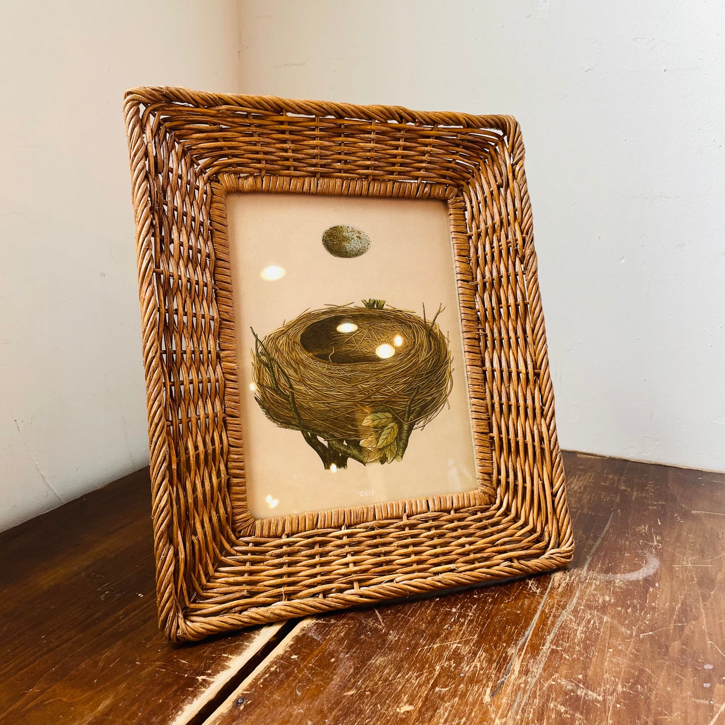 Hand-Woven Wicker Photo 8"x 10" Frame