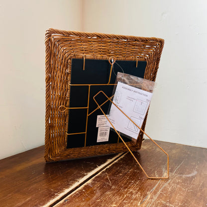 Hand-Woven Wicker Photo 8"x 10" Frame