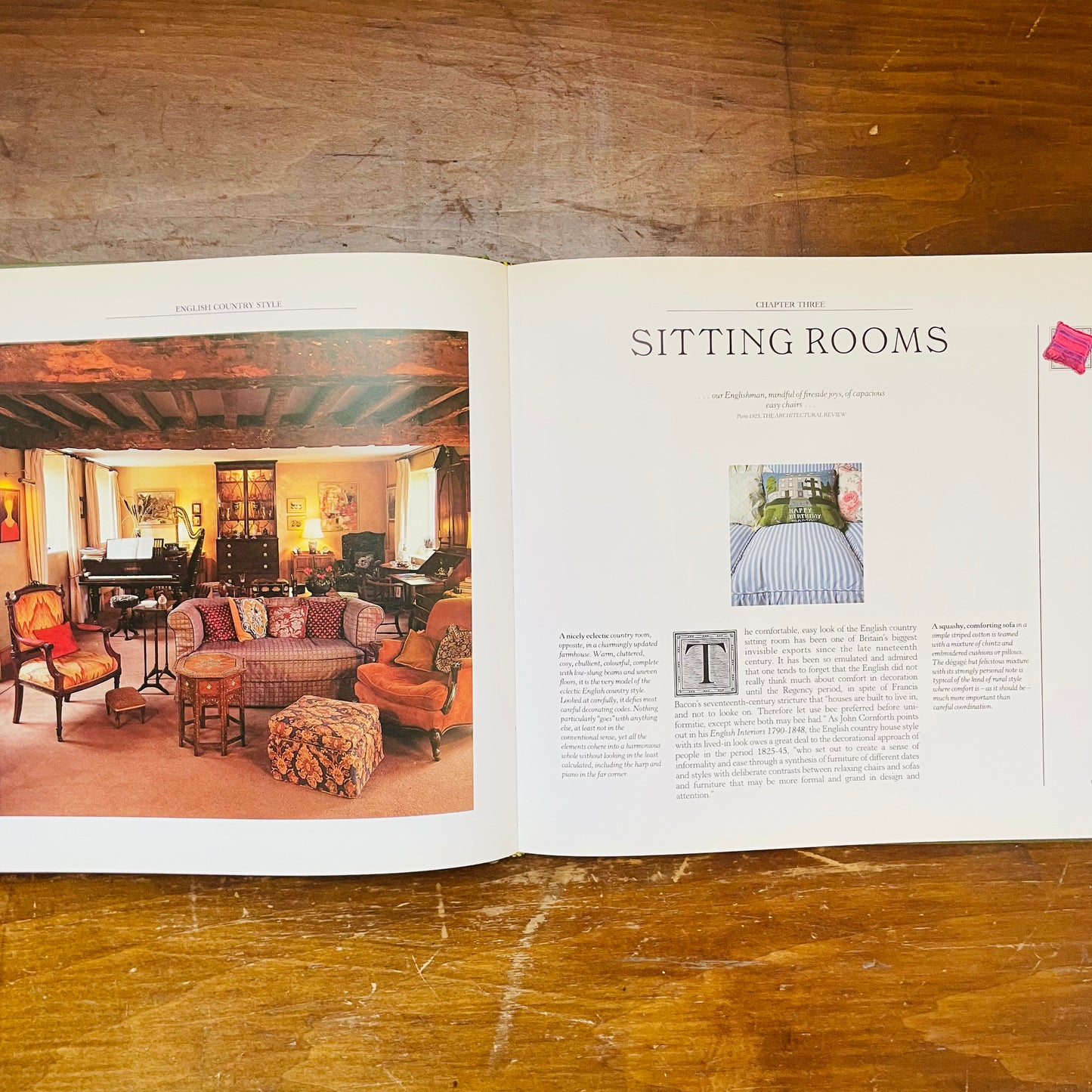 English Country Style Book- Vintage