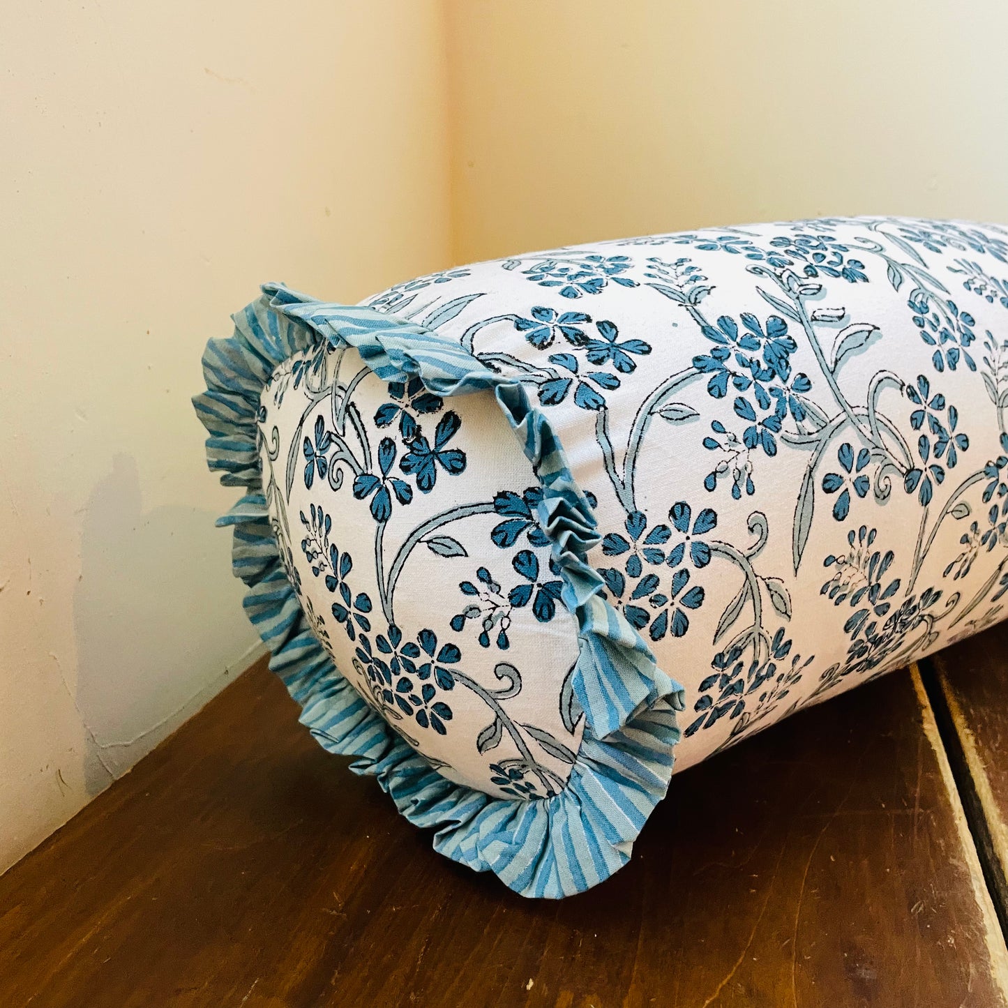 Sanibel Ruffle Bolster Pillow