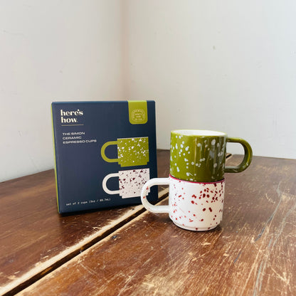 The Simon Set of Espresso Cups