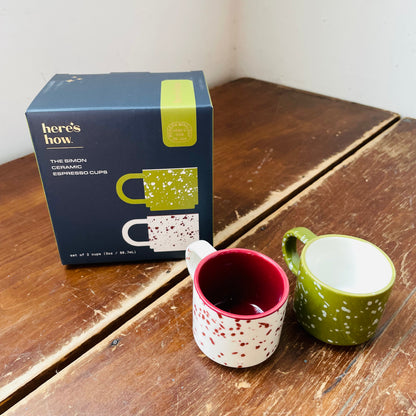 The Simon Set of Espresso Cups