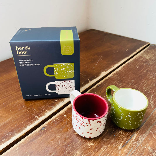 The Simon Set of Espresso Cups