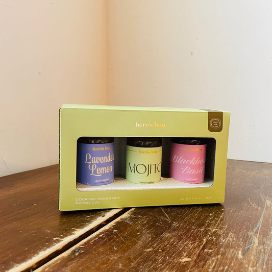 Set of 3 Mini Mixers: Botanical