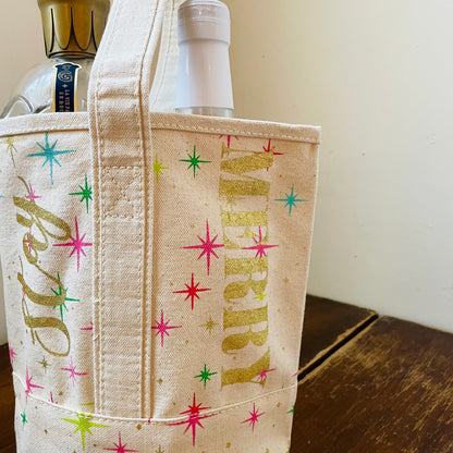 Stay Merry Wine Tote