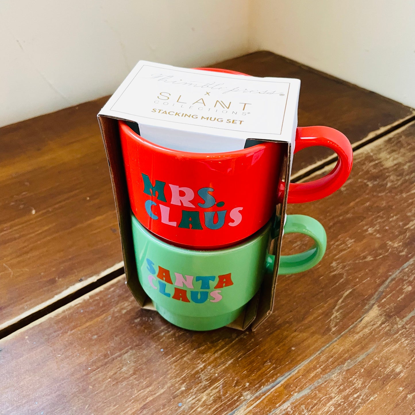 Santa Claus x Mrs. Claus Stacking Mugs