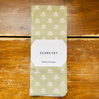Lucky Flowers Tea Towel