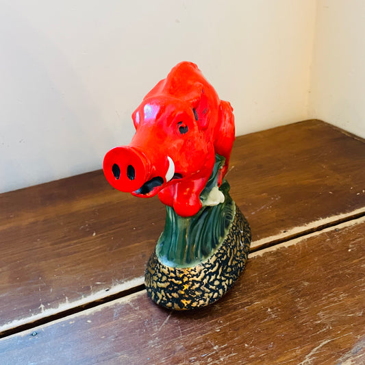 Ezra Brooks Razorback Whiskey Decanter- Vintage