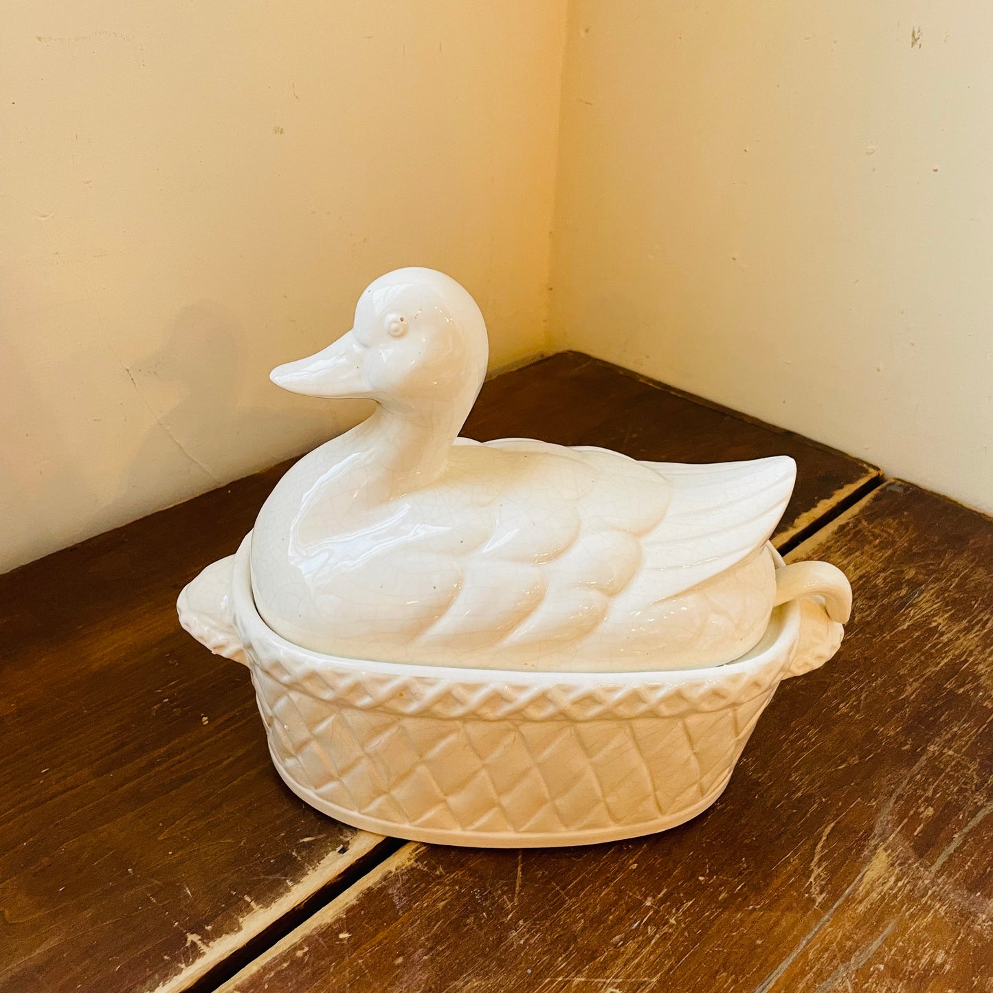 Duck Tureen with Ladle- Vintage