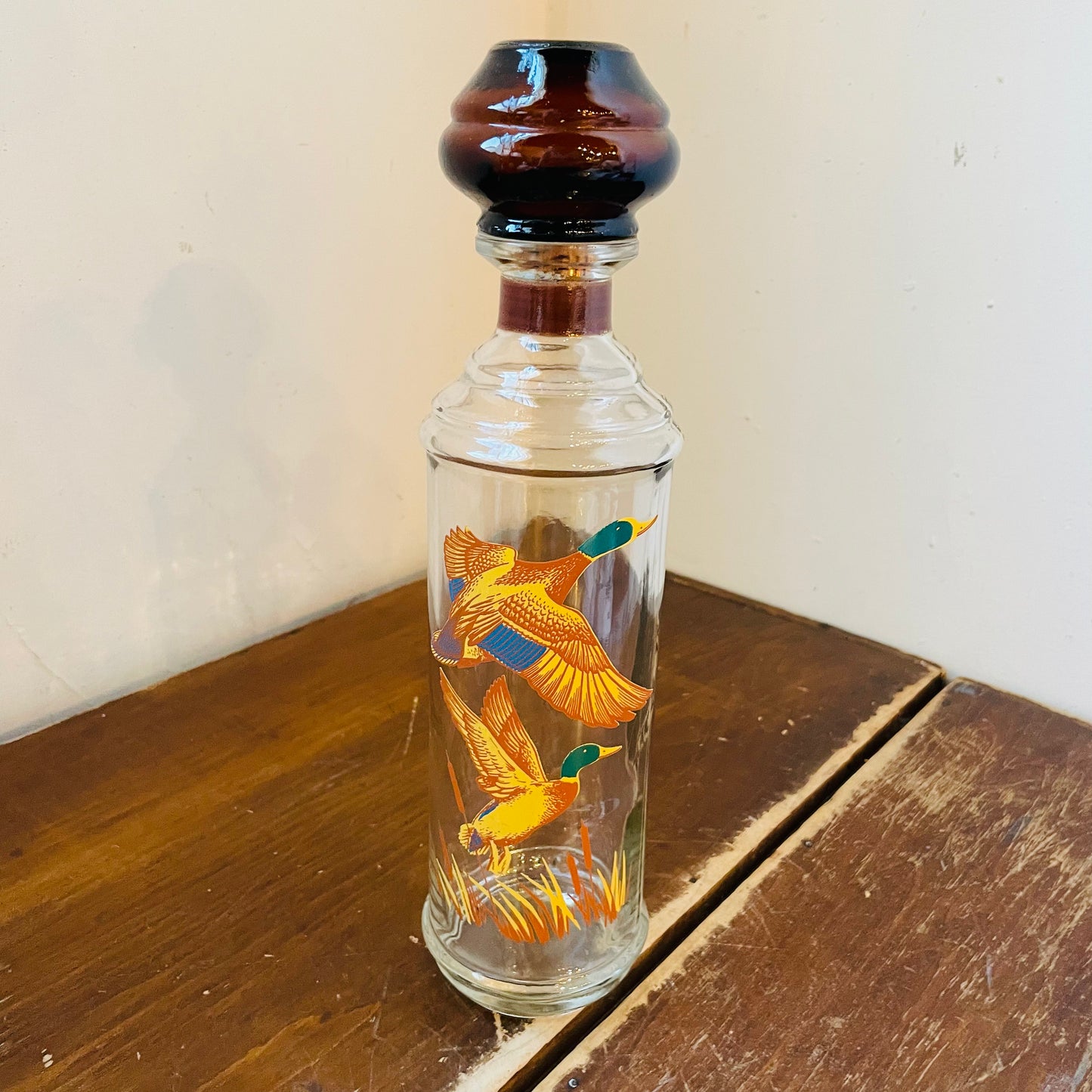 Cabin Still 1967 Sportman Collection Mallard Whiskey Bottle- Vintage