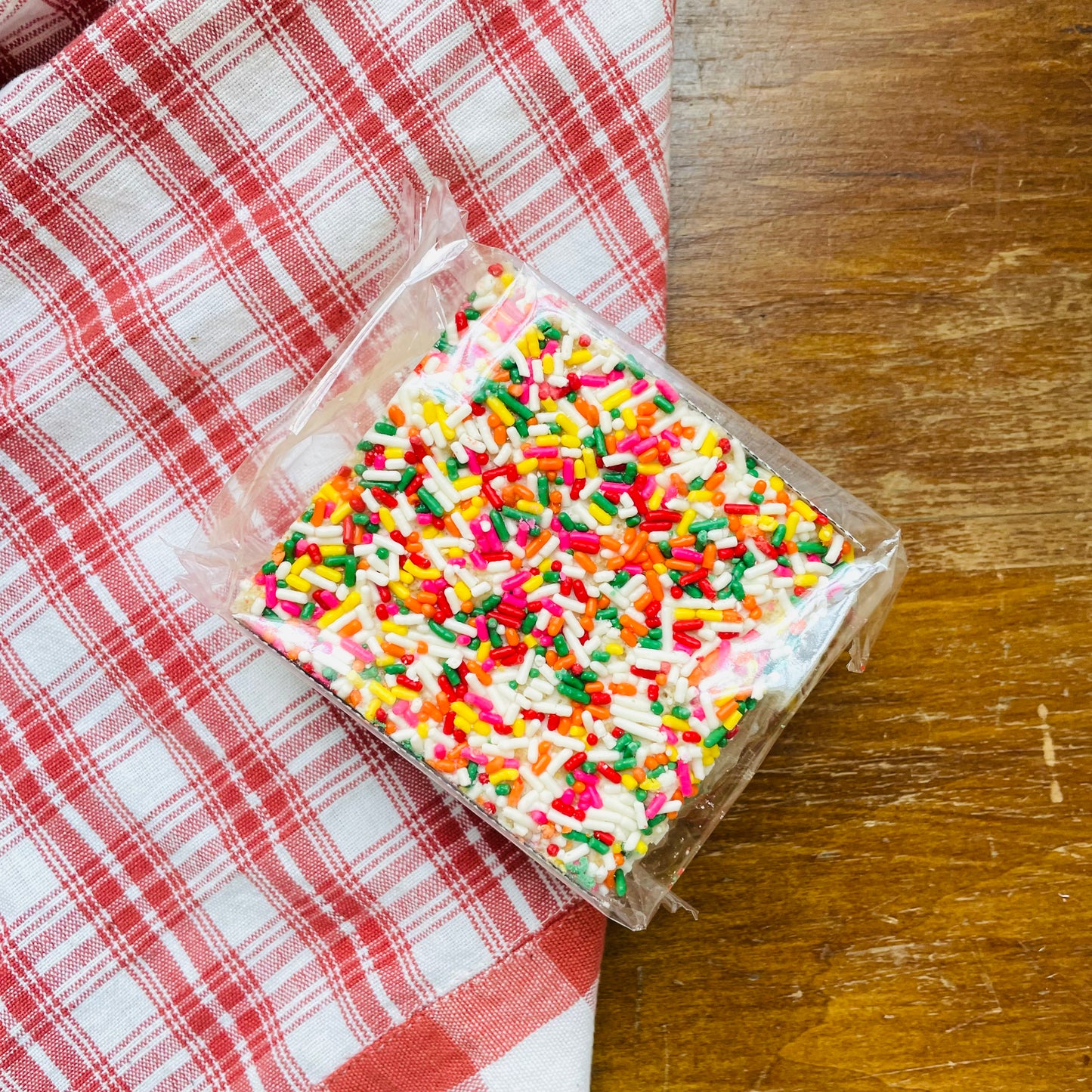 Rainbow Sprinkles Crispy Cake