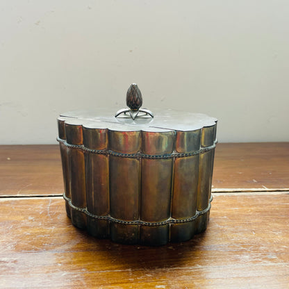 Brass Box with Pineapple Top- Vintage