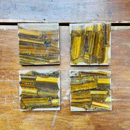 Tigereye Stone Coasters