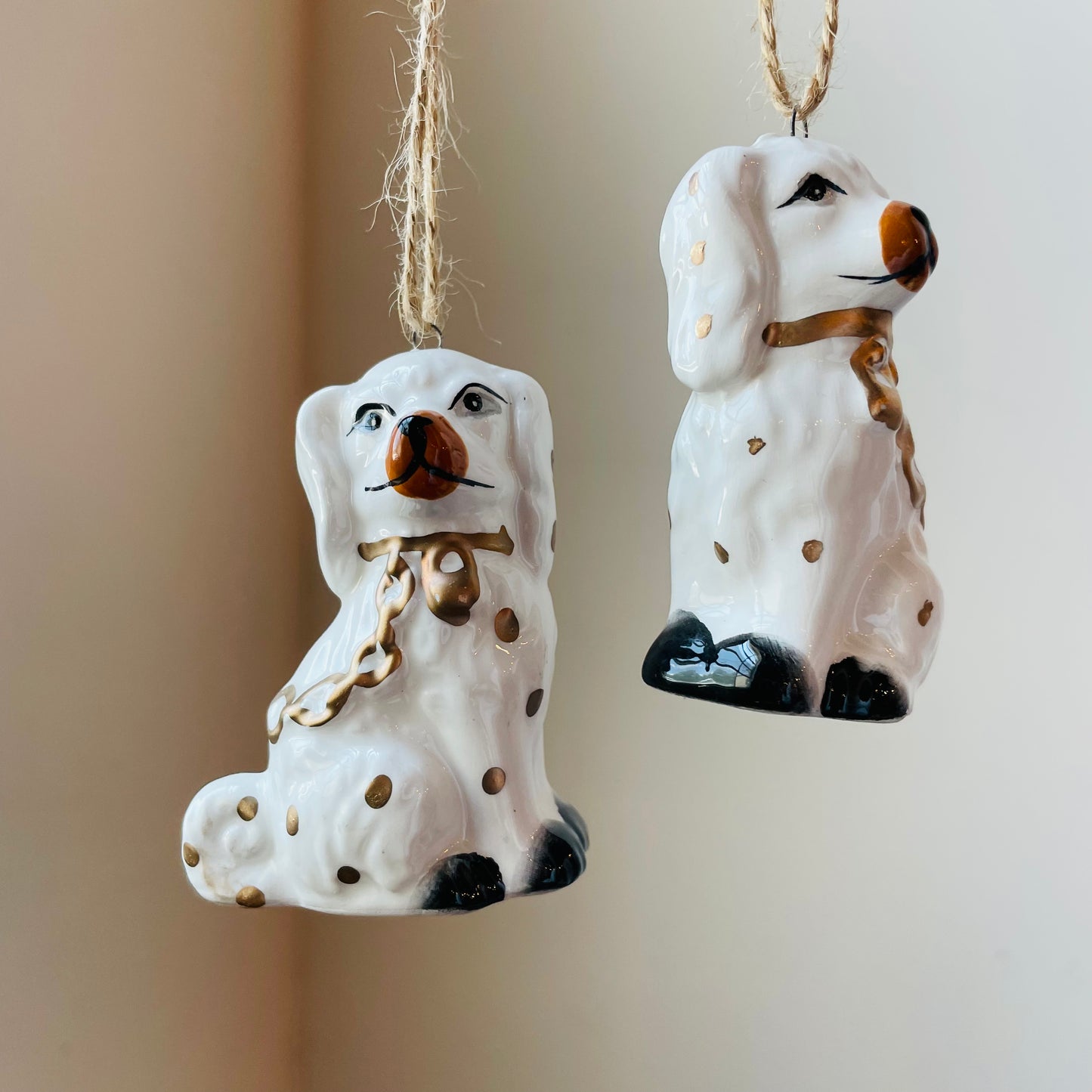 Ceramic Staffordshire Dog Ornament