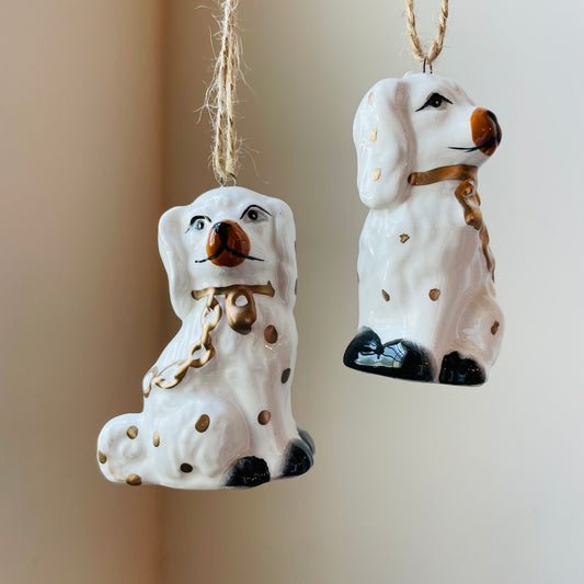 Ceramic Staffordshire Dog Ornament