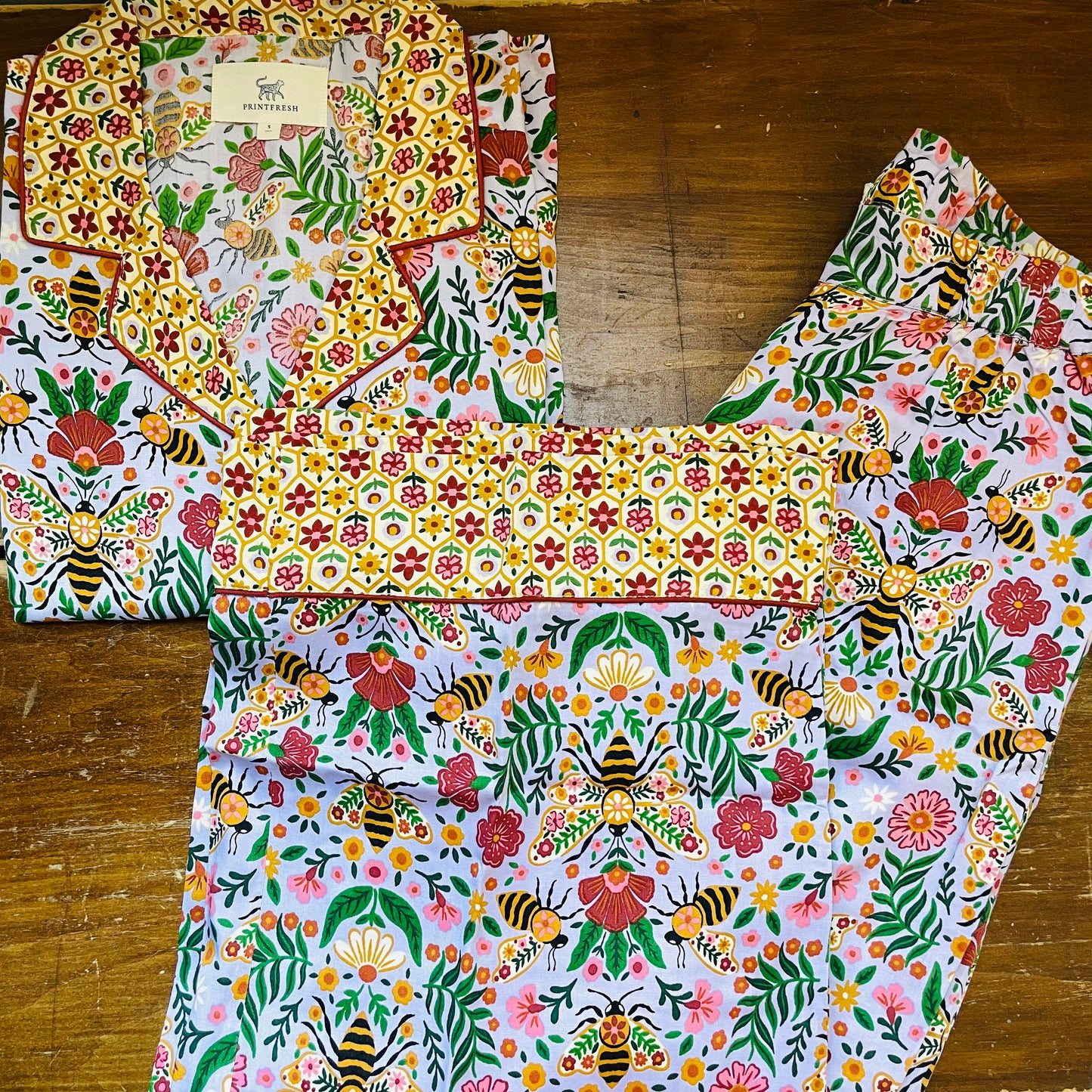Bee Tapestry Eco Satin Soho Set