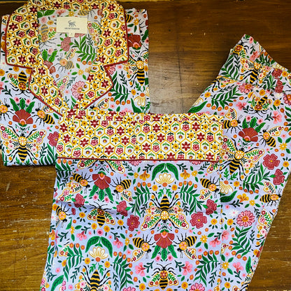 Bee Tapestry Eco Satin Soho Set