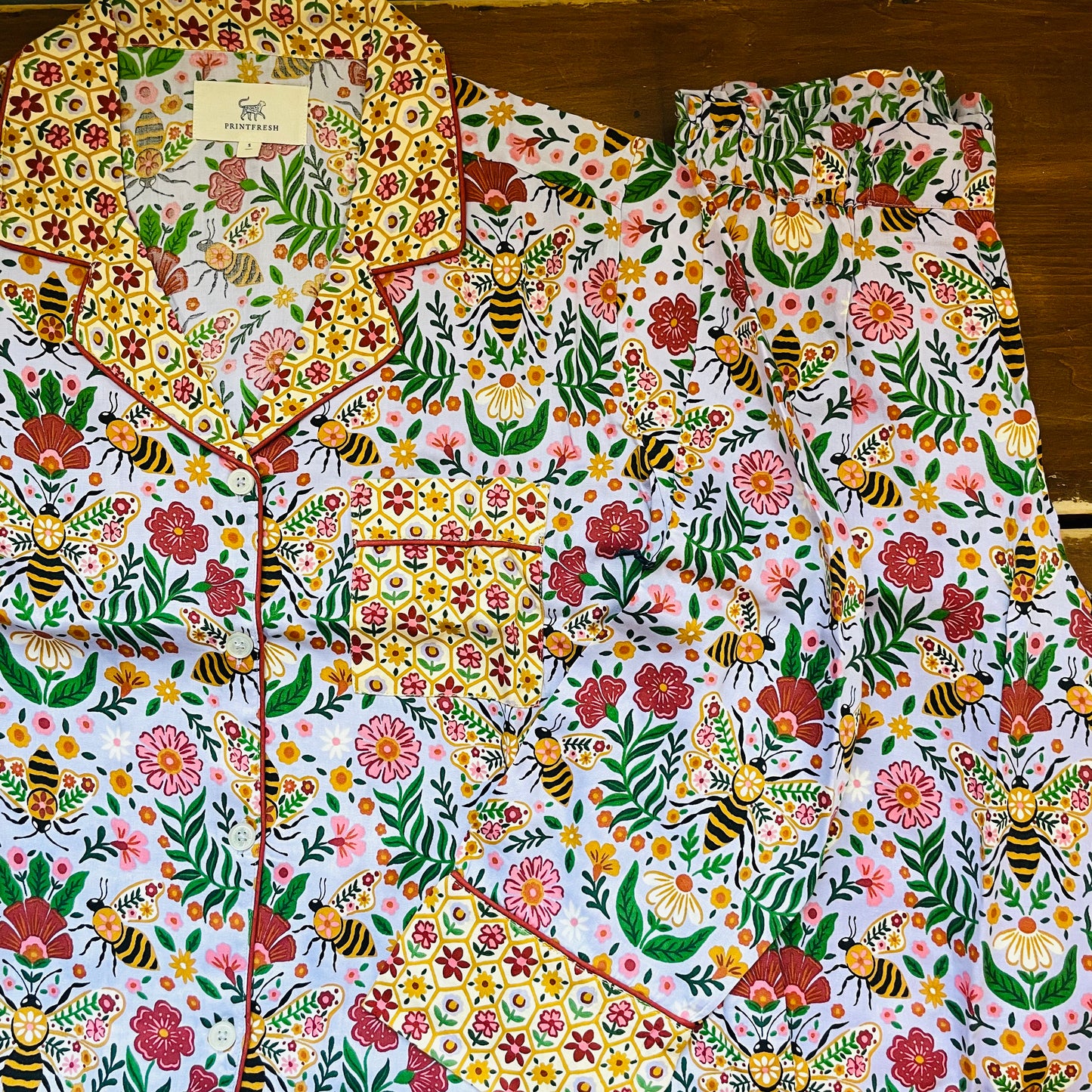 Bee Tapestry Eco Satin Soho Set