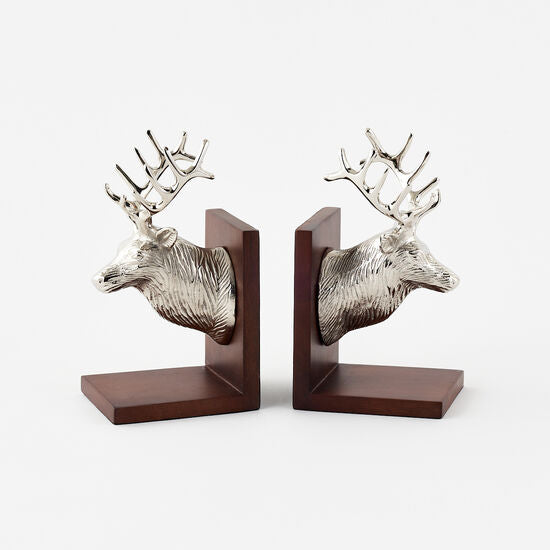 Stag Bookends