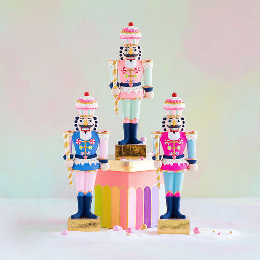 Rainbow Colonel Cupcake Nutcracker