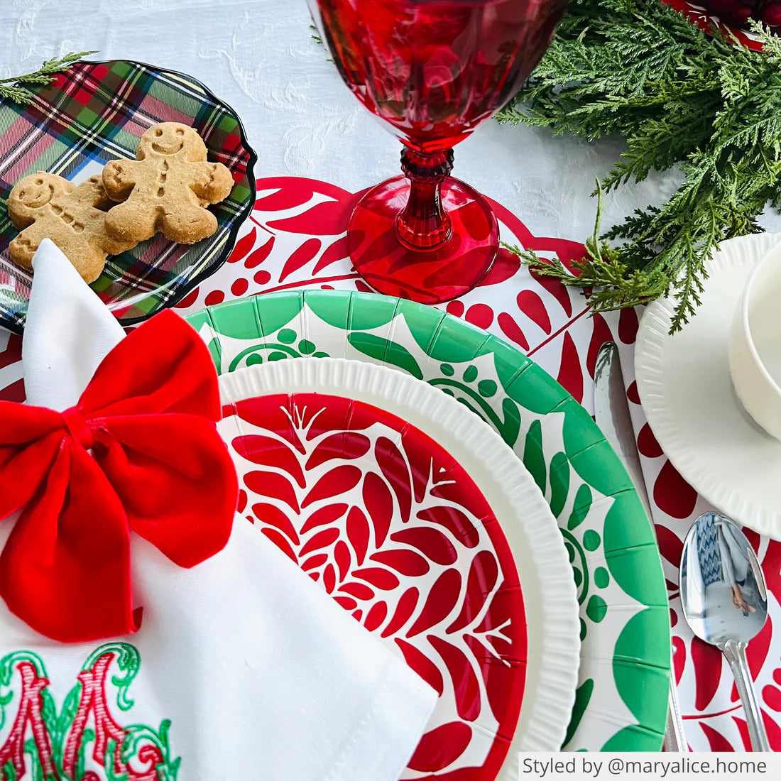 Red Bow Napkin Ties- Lucy Grymes