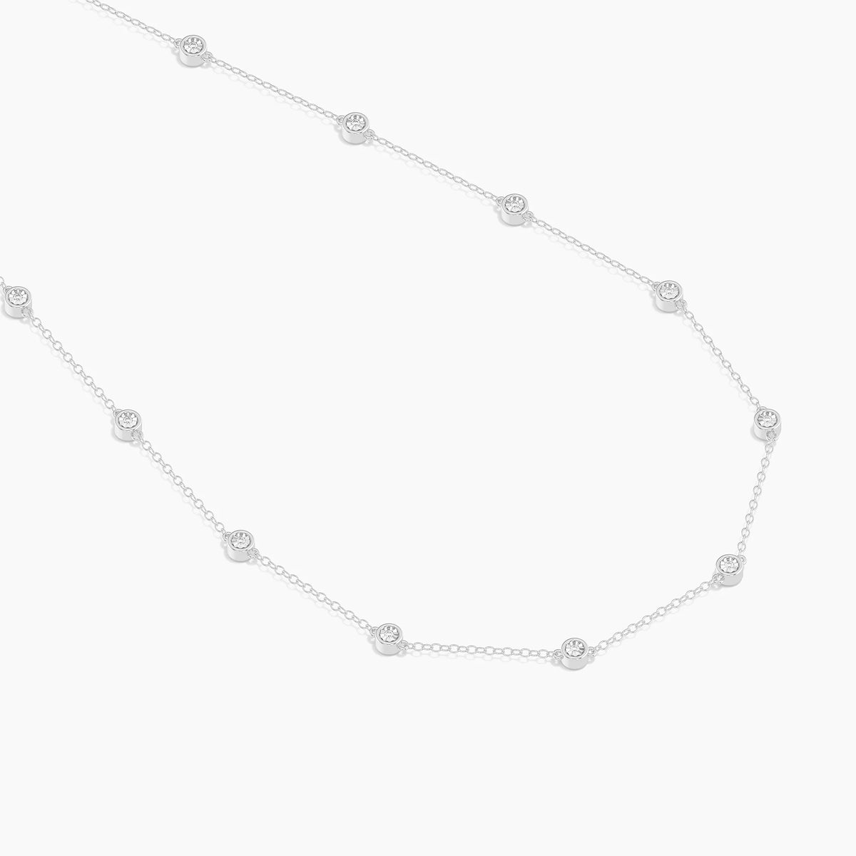 Silver Waterproof In The Loop Chain Necklace