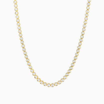 Waterproof Diamond Essential Tennis Necklace
