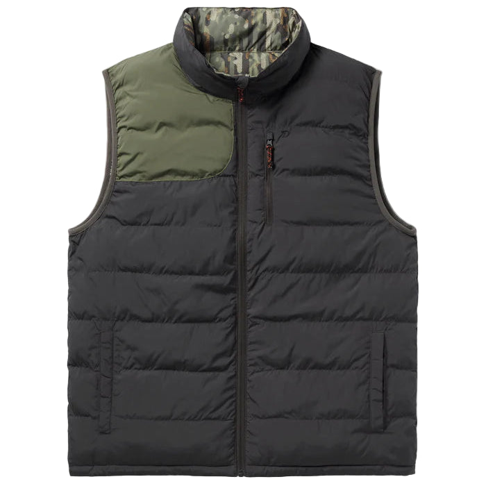 Reversible Puffer Vest: Raven & Woodland