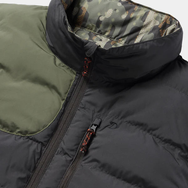 Reversible Puffer Vest: Raven & Woodland