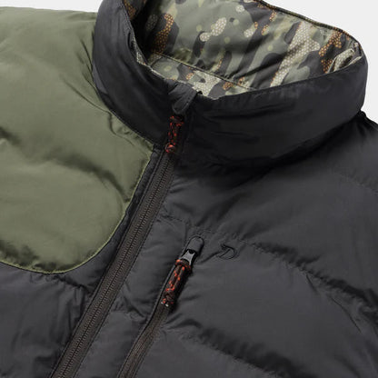 Reversible Puffer Vest: Raven & Woodland
