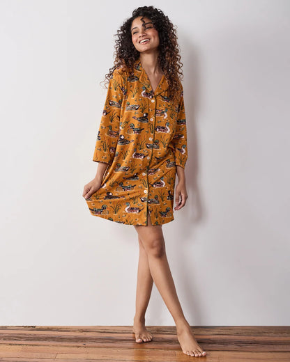Duck Pond Organic Cotton Modal Knit Sleep Shirt