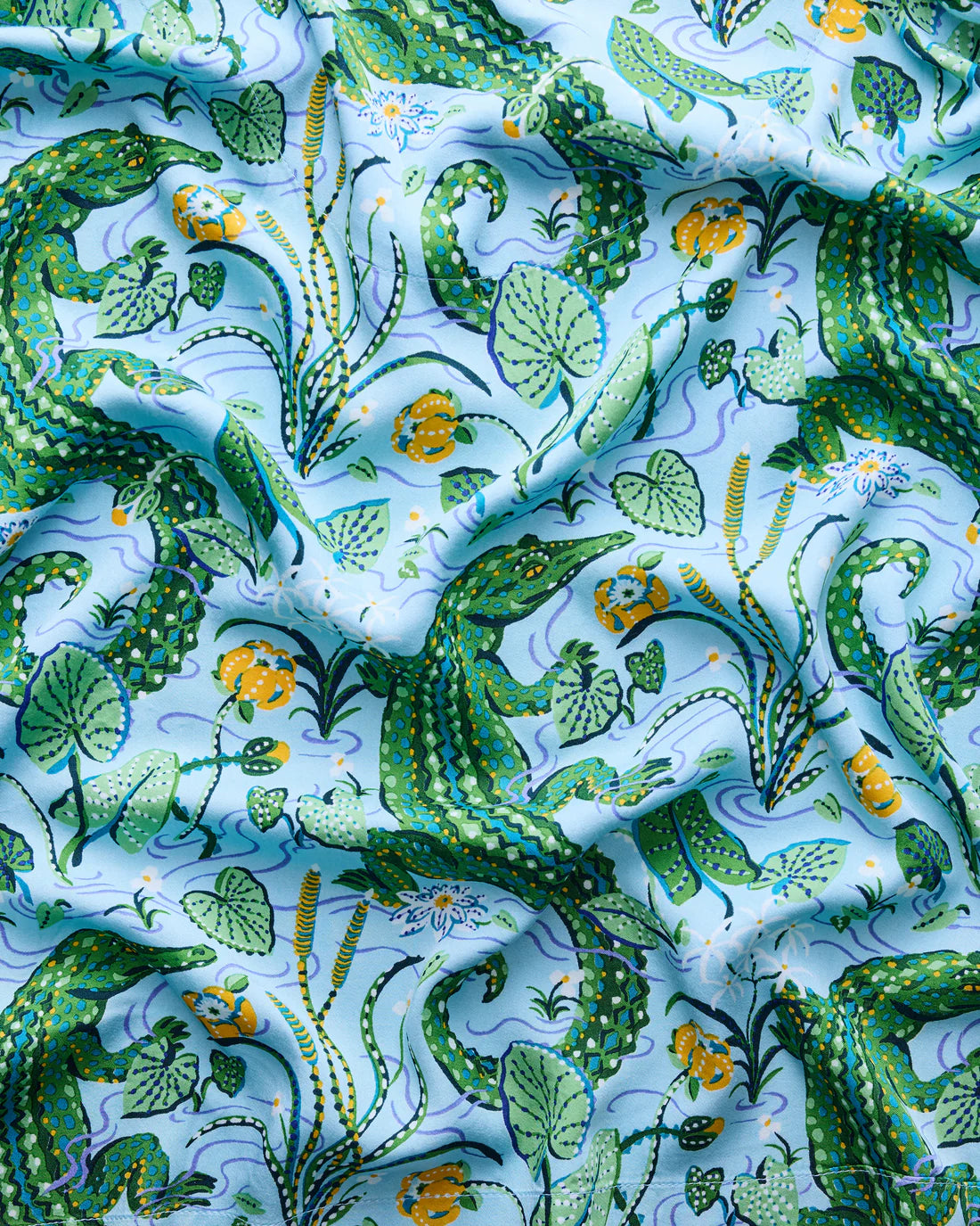 Gator Grove Satin Wildest Dreams Long PJ Set