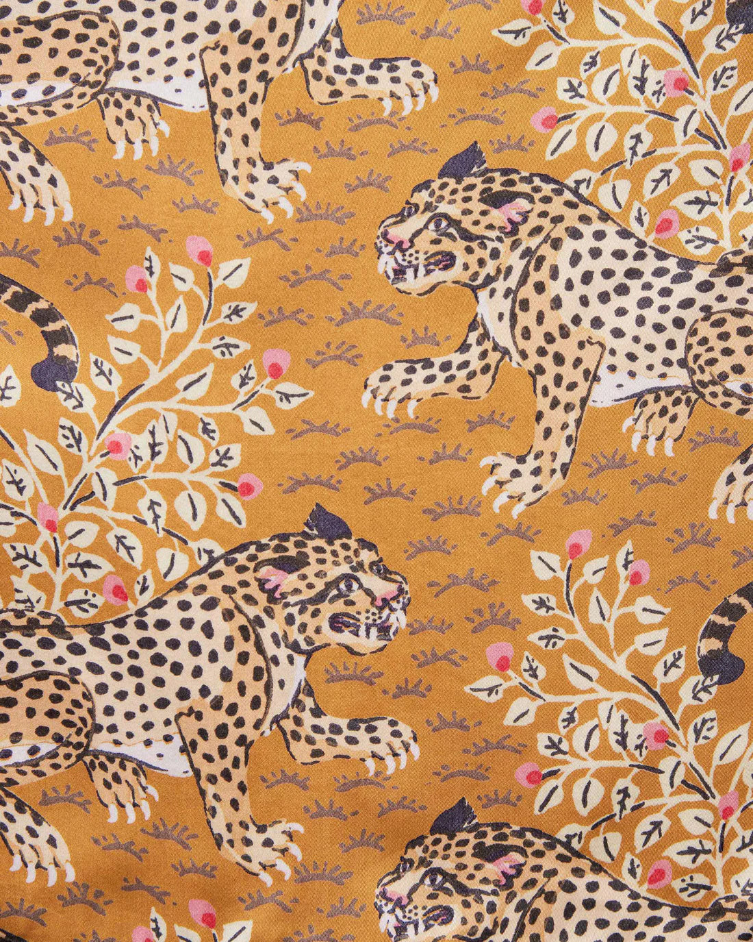 Bagheera Tobacco Satin Wildest Dreams Long PJ Set