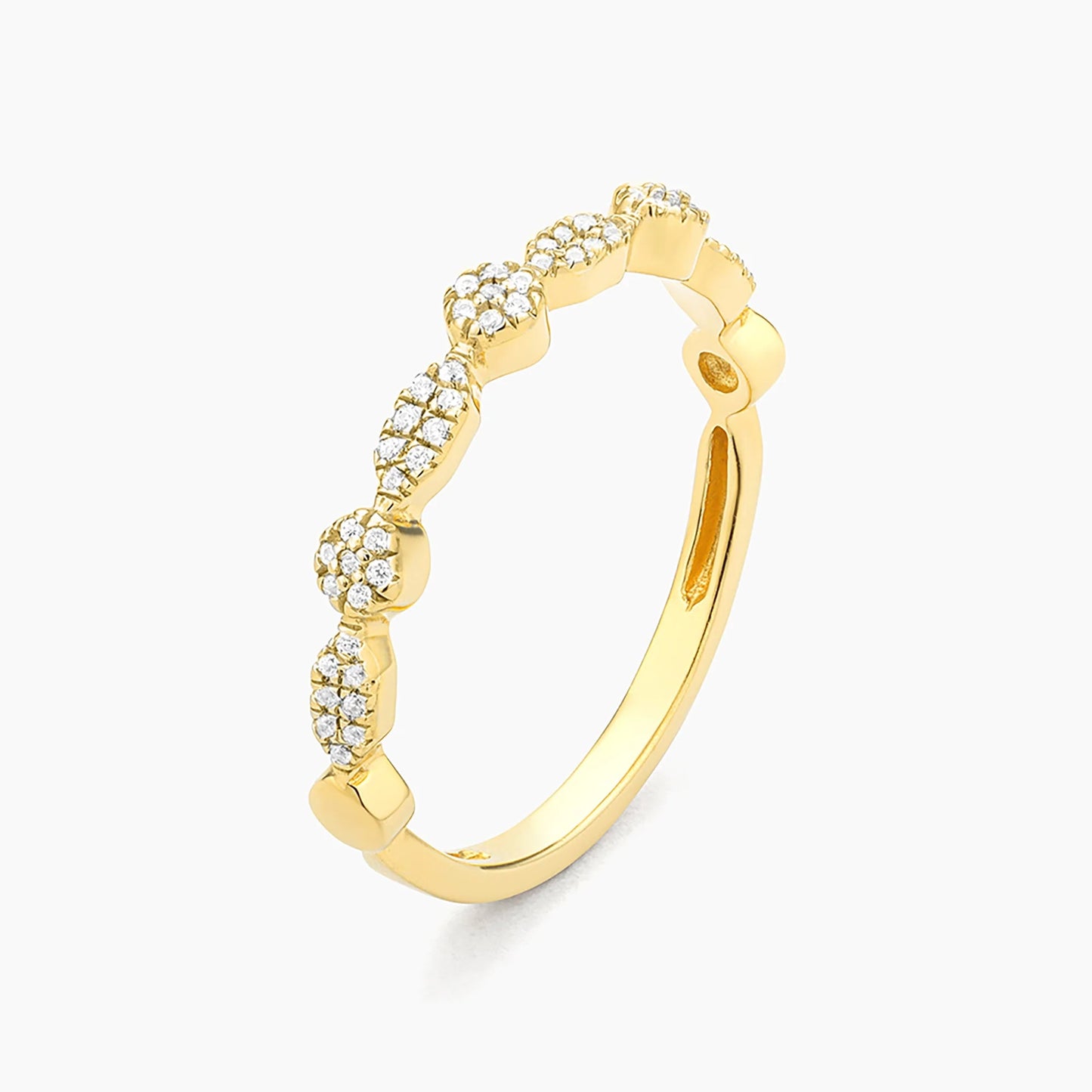 Waterproof Shiny Three Stackable Ring
