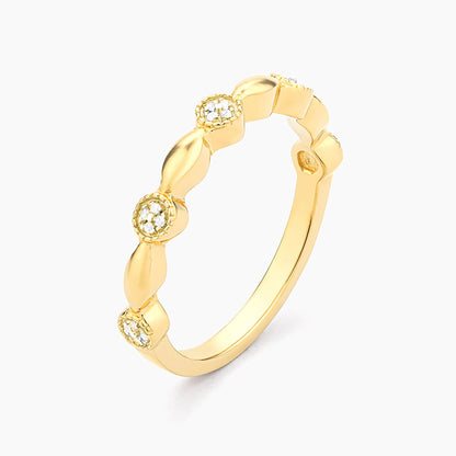 Waterproof Shiny Three Stackable Ring