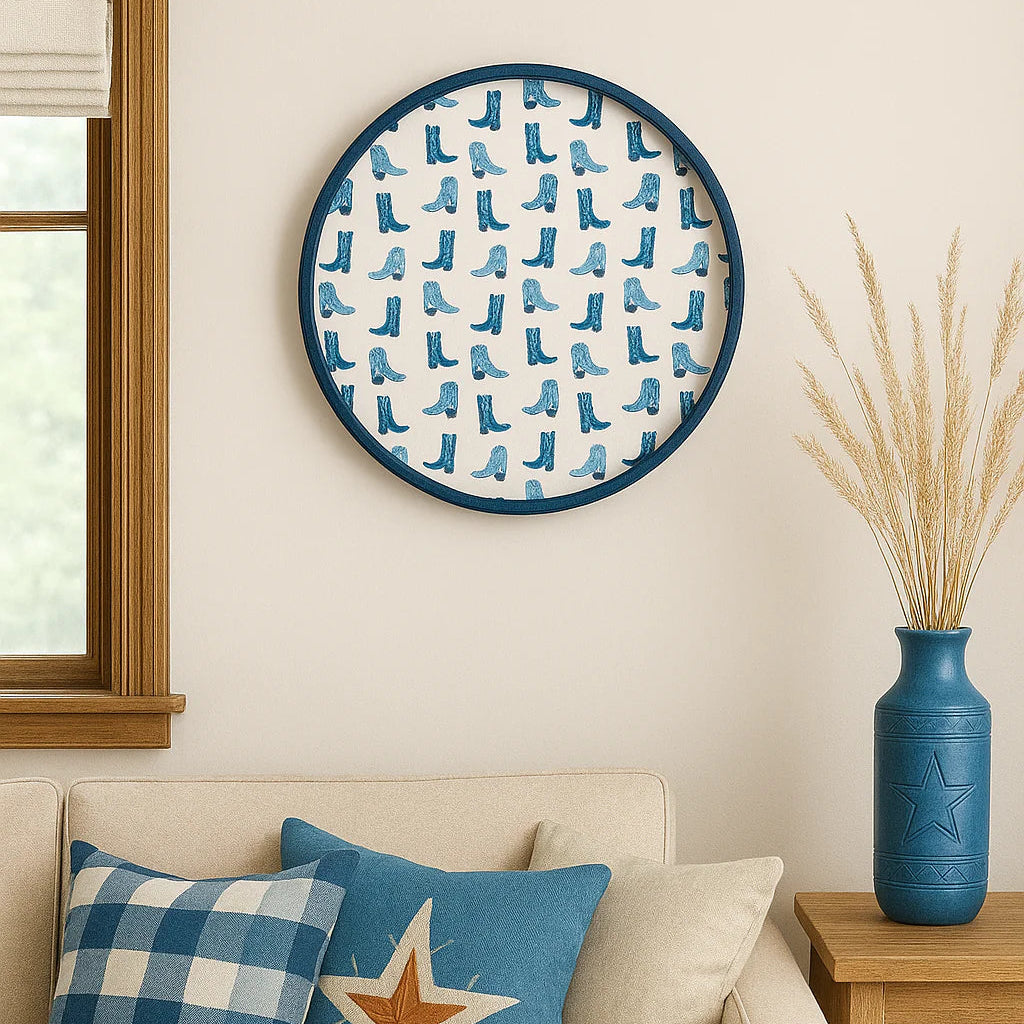 Navy Gallery Tray