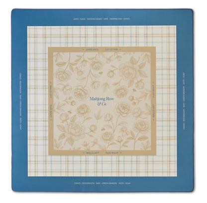 Spring Awakening Porcelain Blue Mahjong Mat