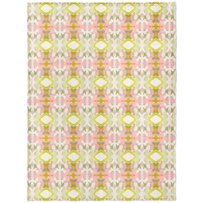 White Lotus Fleece Blanket