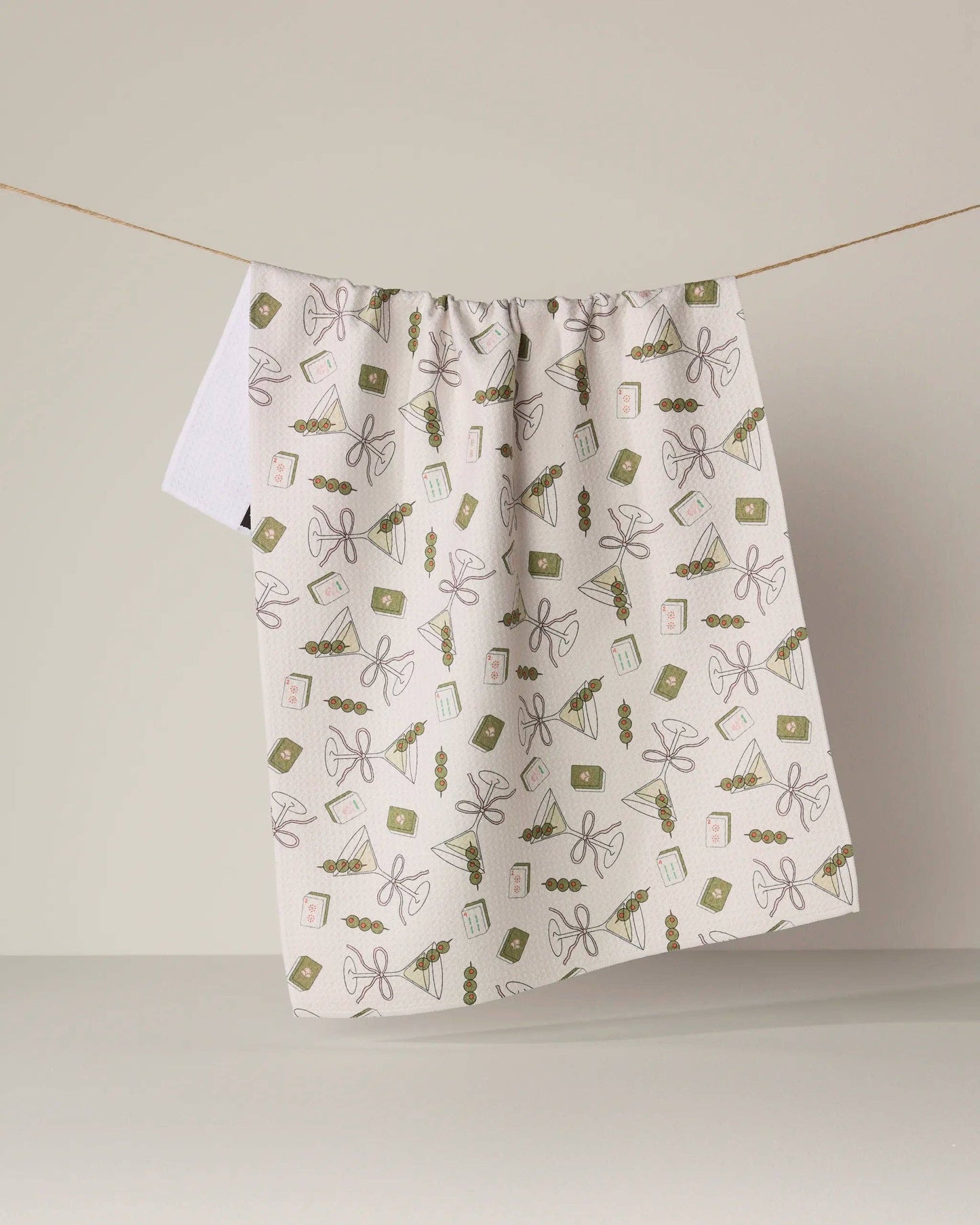 Martini Tiles Tea Towel