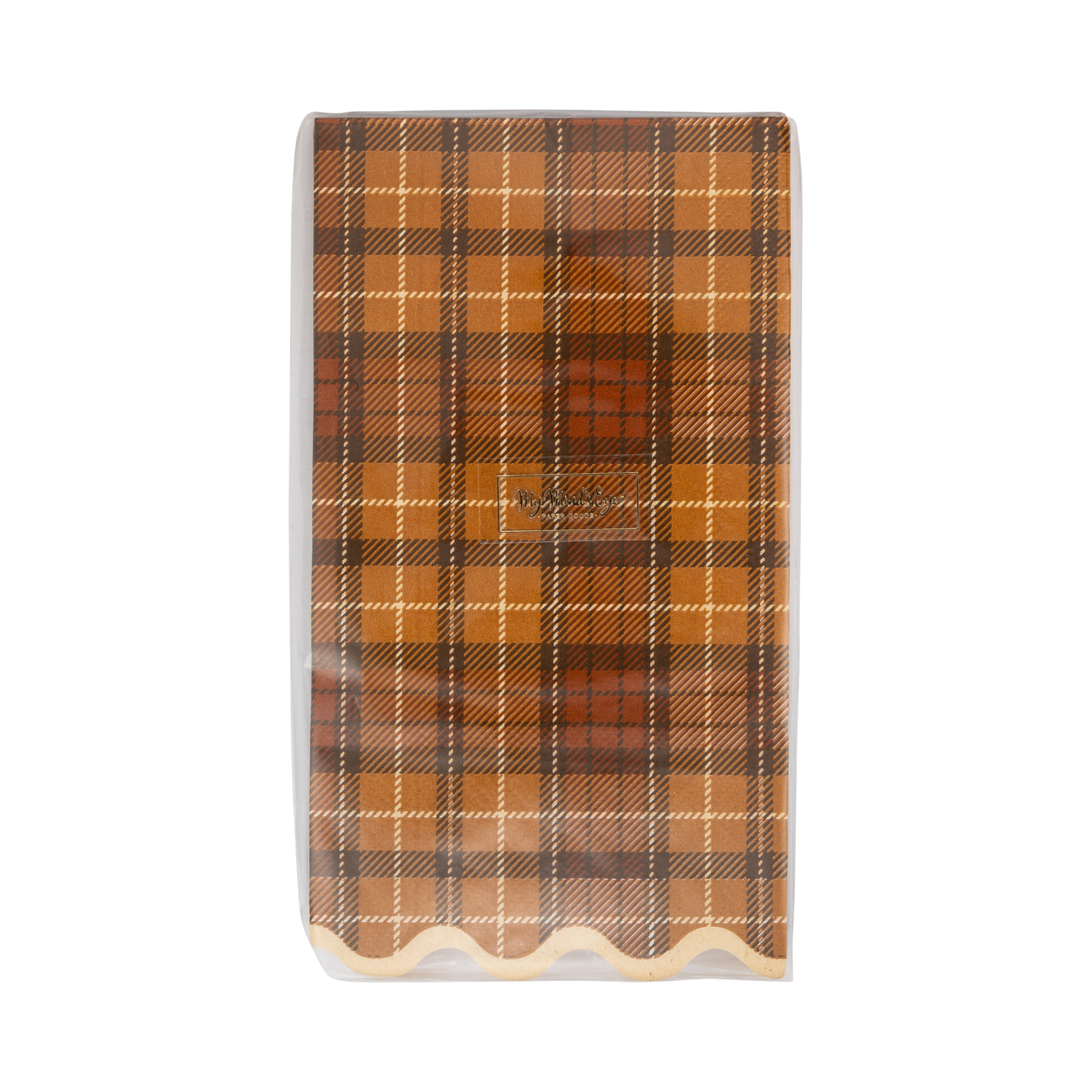 Autumn Plaid Dinner Paper Napkins