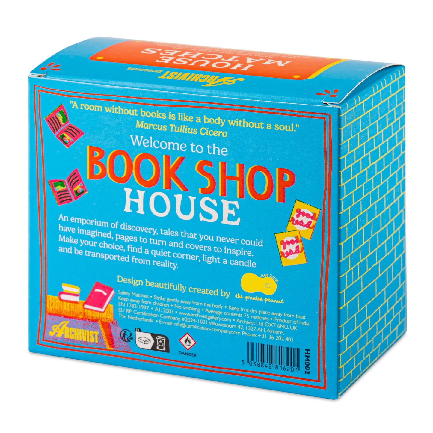 Bookshop Shaped Matchbox