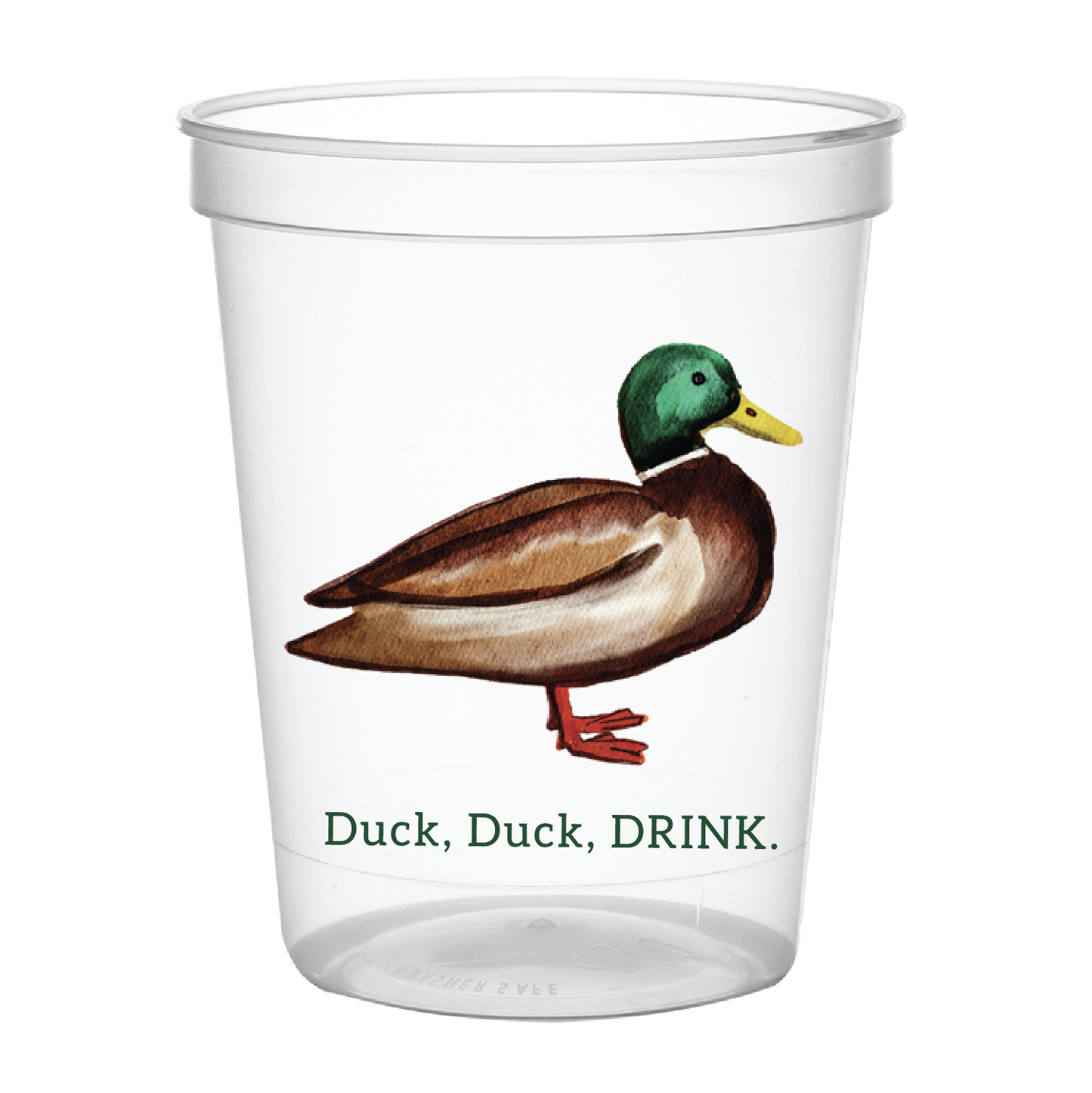 Duck Duck Drink Stadium Cups