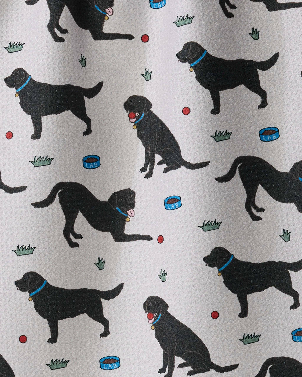 Lab Pals Tea Towel: Black-lab