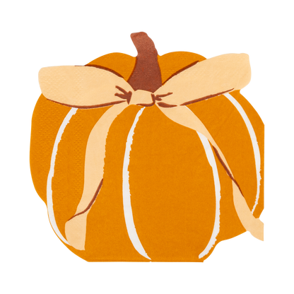 Harvest Pumpkin Shaped Paper Napkins