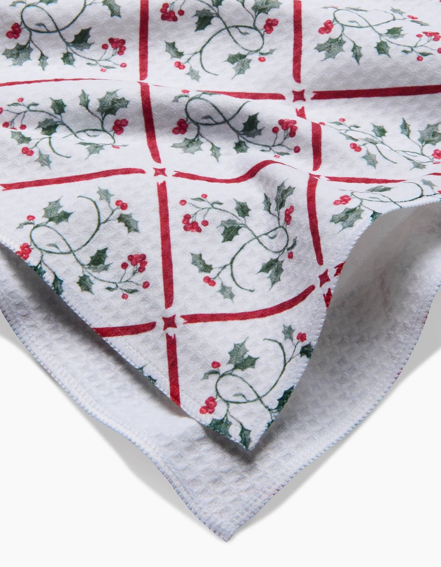 Christmas Mistletoe Trellis Luxe Hand Towel