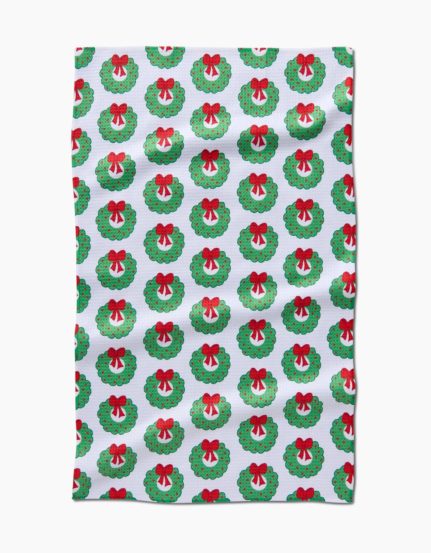 Wreath Wishes Tea Towel