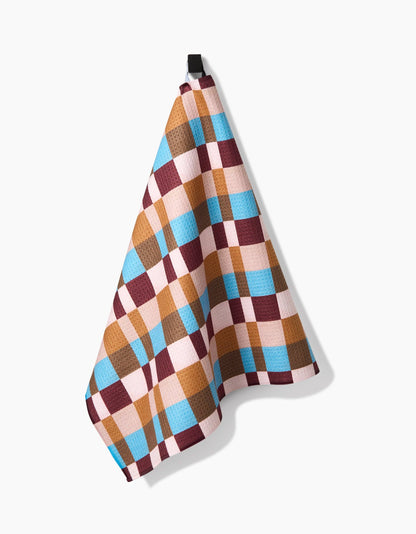 Cozy Day Checkers Tea Towel