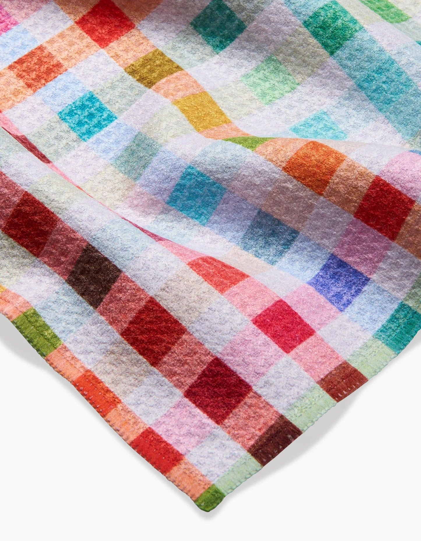Woven Spring Plaid Bar Towel